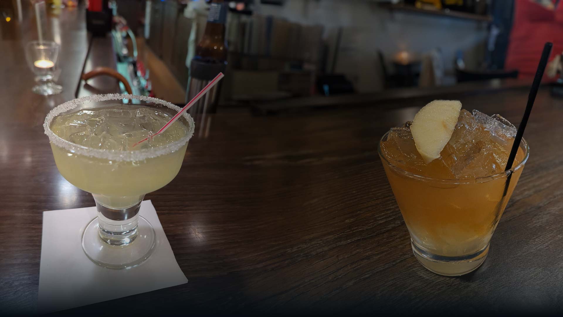 Margarita and old fashioneds served at The River's Edge Supper Club